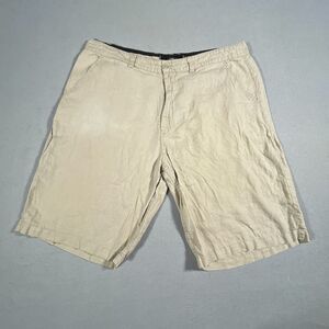 CAVI Shorts Men‎ 44 Beige Linen Casual Vacation Travel Coastal Chinos